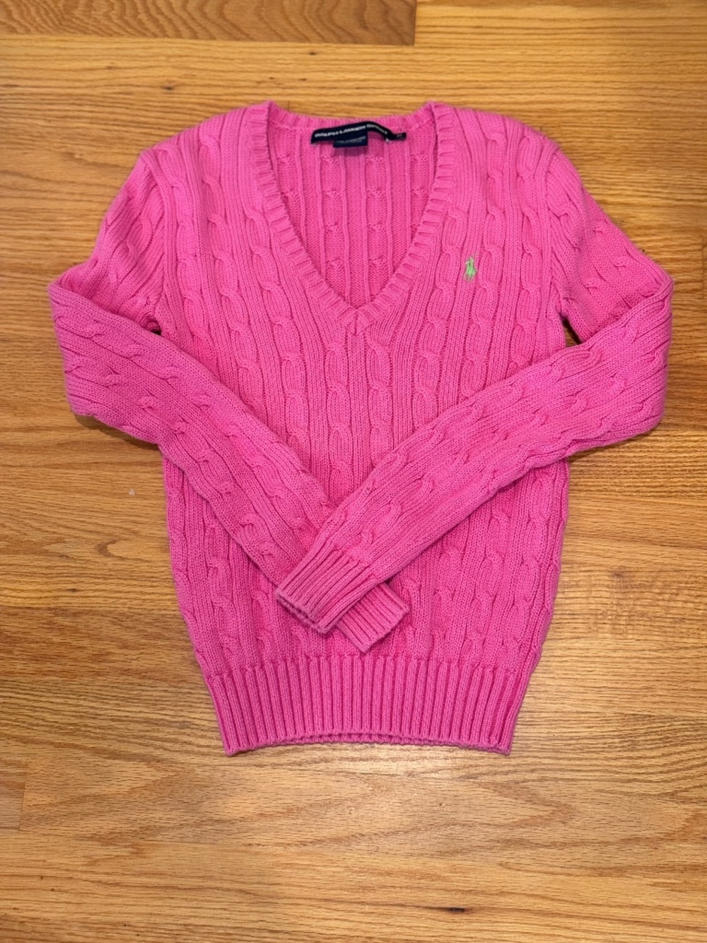 Ralph Lauren V neck cotton sweater